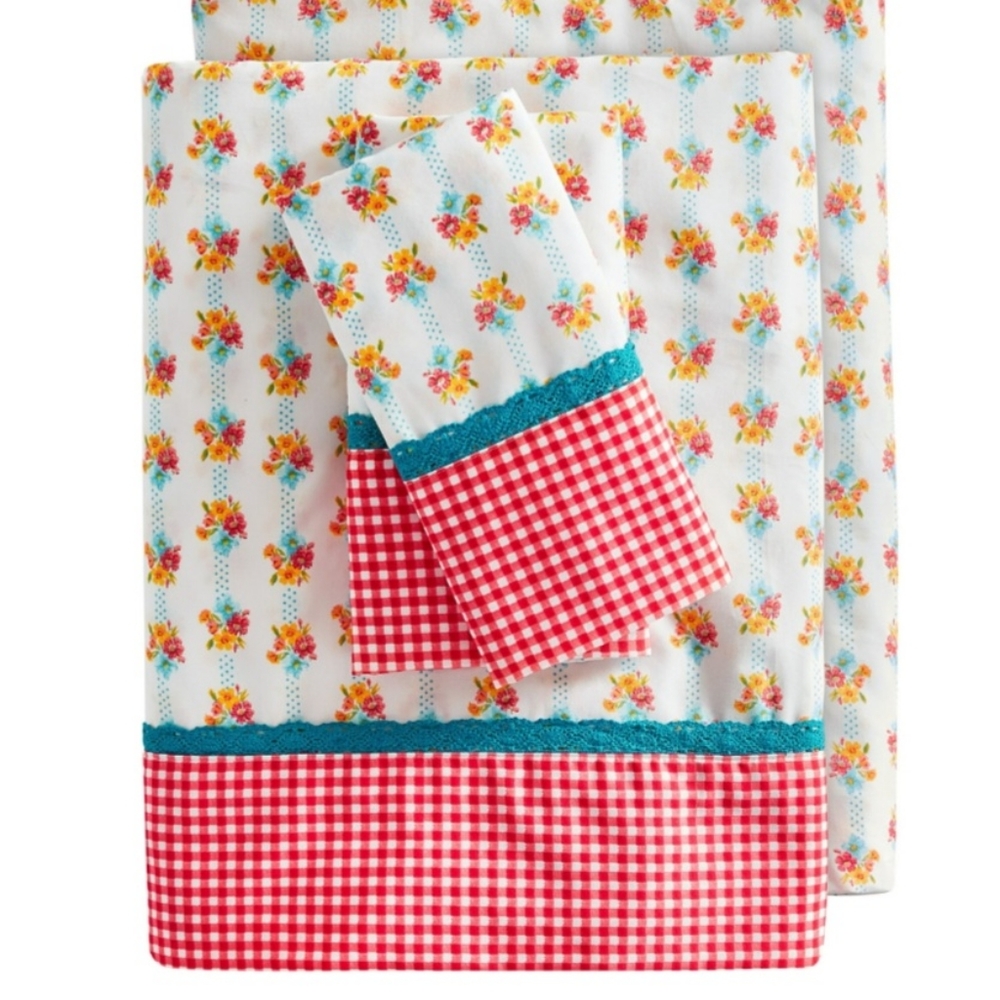 NEW Pioneer Woman Queen or King Sheet Set 100% Cotton